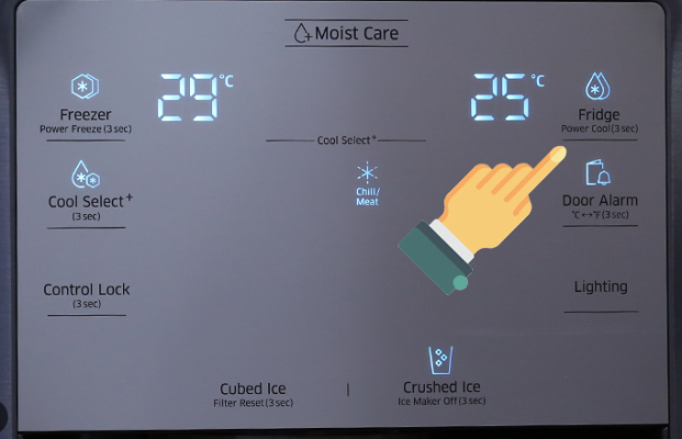Cách khắc phục bảng điều khiển tủ lạnh Samsung bị hỏng